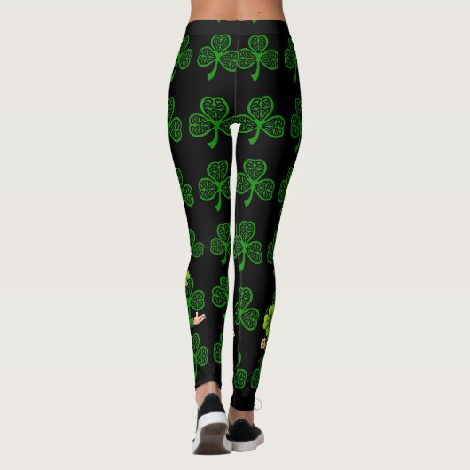 Leggings St. Patrick's Day Your Lucky Day Green Shamrocks (Dos)