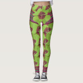 Leggings St. Patrick's - Toutes les pattes Shamrocks de Clo (Devant)