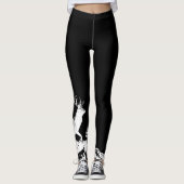 Leggings Stade forestier Cerf Animal Nature Custom Retour a (Devant)
