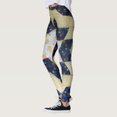 Leggings - Star Flower Quilt Motif (Gauche)
