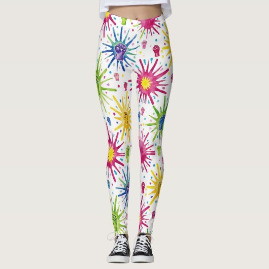 Leggings Starburst Motif sans couture (Devant)