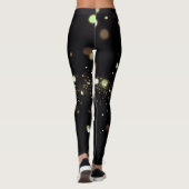 Leggings Stardust en or en noir (Dos)