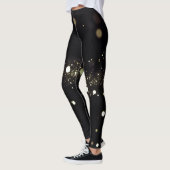Leggings Stardust en or en noir (Gauche)