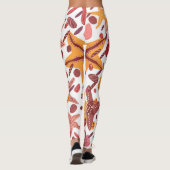 Leggings Starfish Shells : Motif scandinave (Dos)