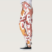 Leggings Starfish Shells : Motif scandinave (Gauche)