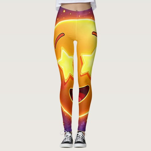 Leggings Starry Eyed Emoji Joy (Devant)