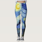 Leggings Starry Night Landcape Vincent van Gogh (Devant)