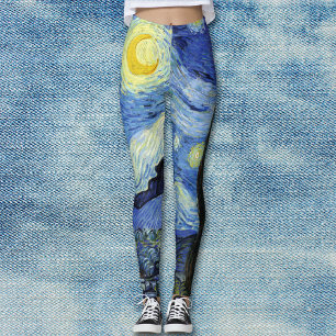 Leggings Starry Night Landcape Vincent van Gogh