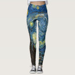 Leggings Starry Night Leggins - Art Vincent Van Gogh<br><div class="desc">Légendes.</div>