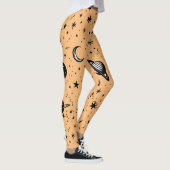 Leggings - Starry Night & Moon Phases Motif (Droite)