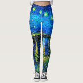 Leggings Starry Night Over the Rhone par Vincent Van Gogh (Devant)