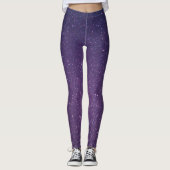LEGGINGS STARRY PURPLE CELESTIAL VOL HAUT (Devant)