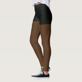 Leggings Starry Sky Moon Butt Jambes nues afro-américaines (Gauche)