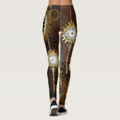 Leggings Steampunk Arrière - plan rouillé avec des lentille (Dos)