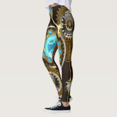 Leggings Steampunk Arrière - plan rouillé avec des lentille (Gauche)