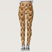 Leggings Steampunk avec Roses (Devant)