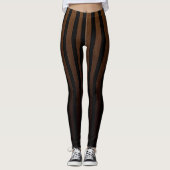Leggings Steampunk Brown Black Stripes (Devant)