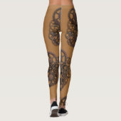 Leggings Steampunk Gears Rusty Vintage industriel (Dos)