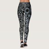 Leggings Steampunk Silver Zinc Bronze (Dos)