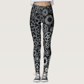Leggings Steampunk Silver Zinc Bronze (Devant)