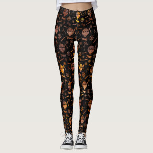 Leggings Steampunk Super Coloré Rousty Hot Air Ballons