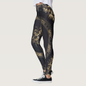 Leggings Steampunk Victoria bleu/noir (Gauche)