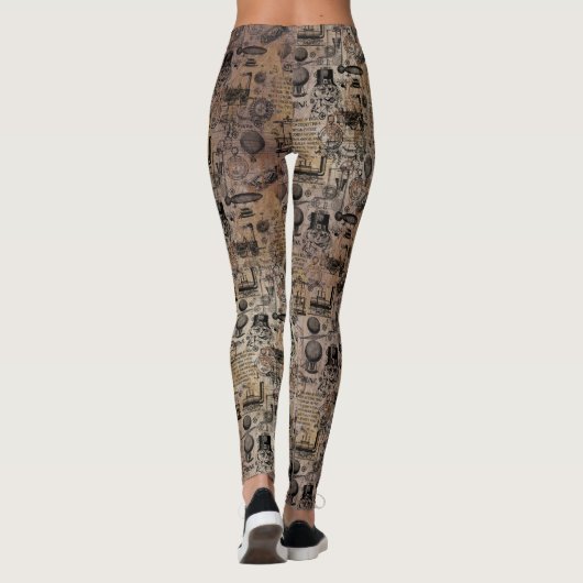 Leggings Steampunk vintage (Dos)