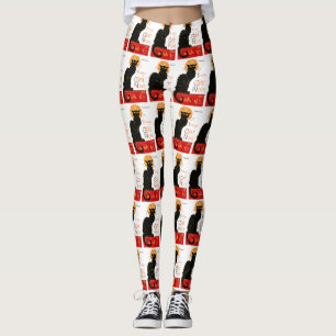 Leggings Steinlen Chat Noir Classique Art Français