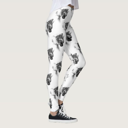 Leggings Stella le chat gris (Droite)
