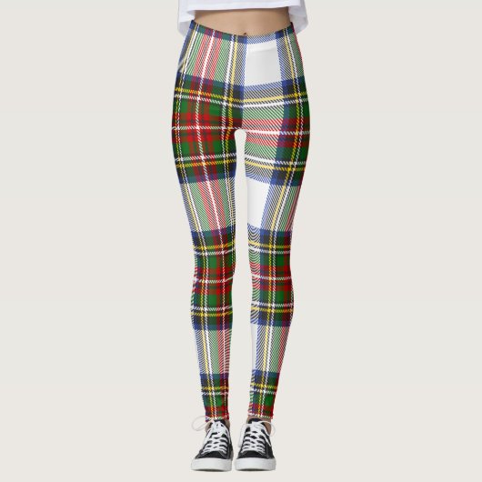 Leggings Stewart Royal Dress Plaid Scottish Motif Leging (Devant)
