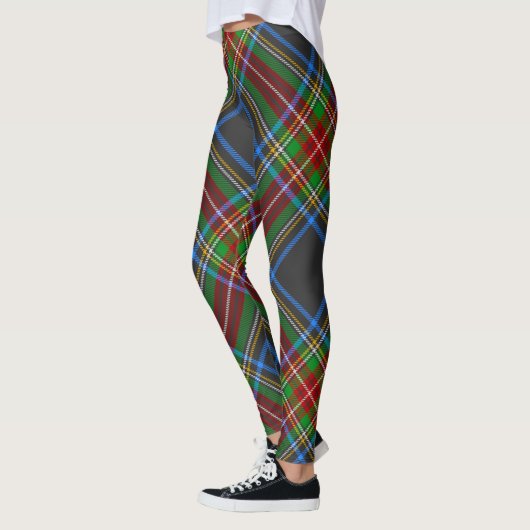 Leggings Stewart Stuart Black Clan Tartan (Gauche)
