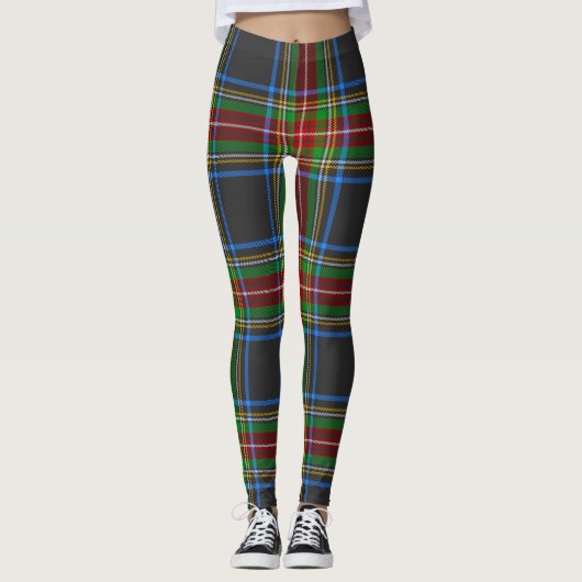 Leggings Stewart Stuart Clan Tartan Plaid (Devant)