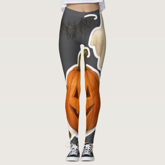Leggings Sticker d'Halloween réaliste (Devant)