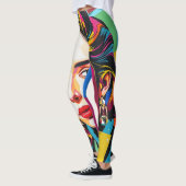 Leggings « Strasha » - Dream Collage Pop Brillant (Gauche)