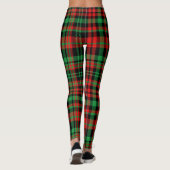 Leggings Strawberry Plaid Red and Green Christmas Outfit (Dos)