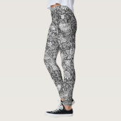 Leggings Strawberry Thief Grey, William Morris (Gauche)