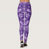 Leggings Strawberry Thief Purple, William Morris (Dos)