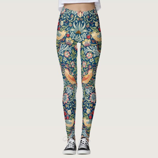 Leggings Strawberry Thief, William Morris (Devant)