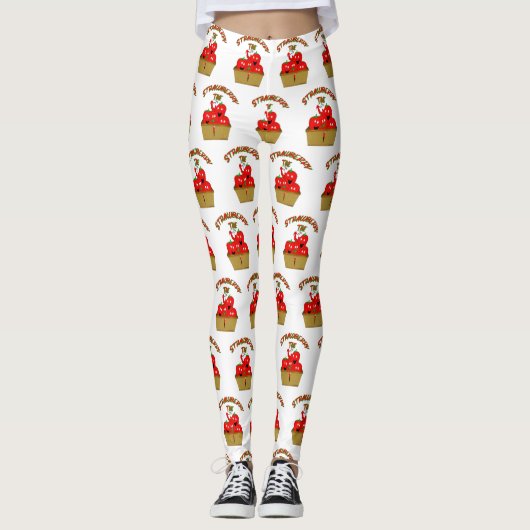 Leggings Strawberry Time ! (Devant)