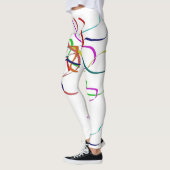 Leggings Streamers en plastique coloré (Gauche)