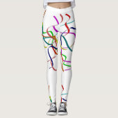 Leggings Streamers en plastique coloré (Devant)