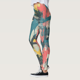 Leggings street art Abstrait