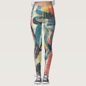 Leggings street art Abstrait (Devant)