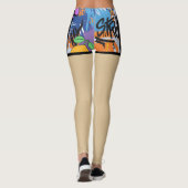 Leggings Street art Fashion Zipper Chic (Dos)