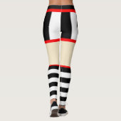 Leggings striés de tatouage crânien (Dos)