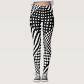 Leggings Stripes Check Harlequin Pois Conception mixte (Devant)