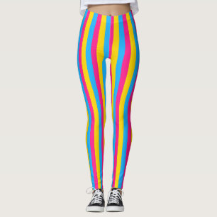 Leggings Stripes   Panexual Pride  