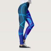 Leggings Structure atomique bleue (Droite)