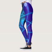 Leggings Structure atomique bleue (Gauche)
