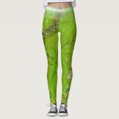 Leggings Structure de texture de pierre semi-précieuse (Devant)